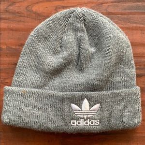 Adidas gray beanie, gently worn